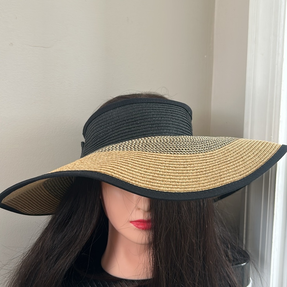 Sonoma Packable Wide-Brim Hat in Natural and Black
